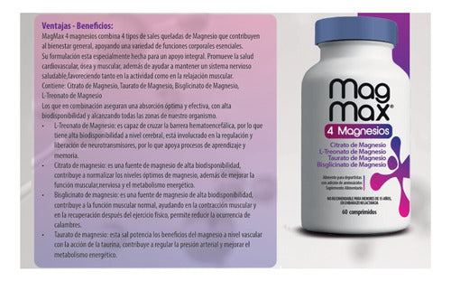Newscience - Mag Max 4 Magnesios 60 Cápsulas