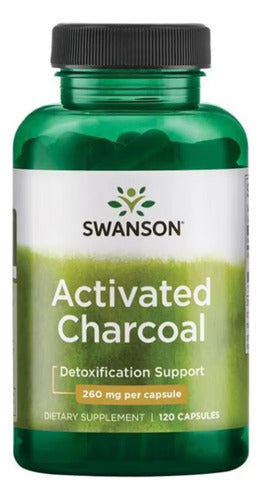Swanson- Carbón Activado 260mg  120 Cápsulas