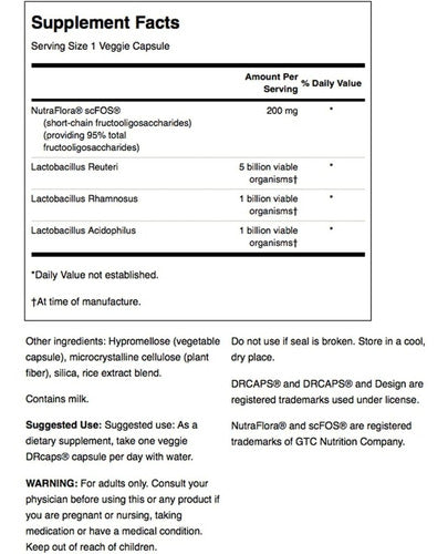 Swanson- L. Reuteri Probiotic Plus 7 Billones  30capsulas
