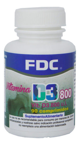 Fdc- Vitamina D3 800 Ui  90 Comprimidos