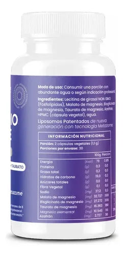 Ortomolecular- Ultra Magnesio Triple Liposomal 60 Capsulas
