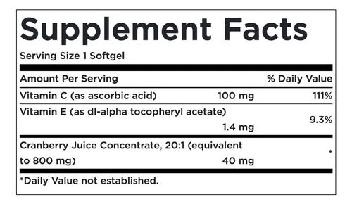 Swanson- Cranberry Concentrado  Salud Tracto Urinario 180 softgels