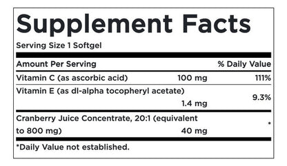 Swanson- Cranberry Concentrado  Salud Tracto Urinario 180 softgels
