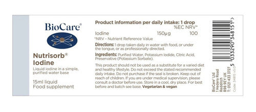Biocare - Iodine Yodo Liquido 15ml