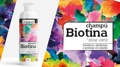  Drasanvi- Champú de Biotina + Aloe Vera + Vit B5 1litro