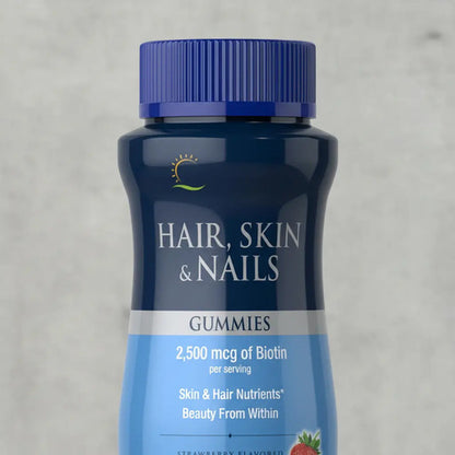 Puritan S Pride - Cabello, Piel Y Uñas 2,500mcg 80 Gomitas Frutilla