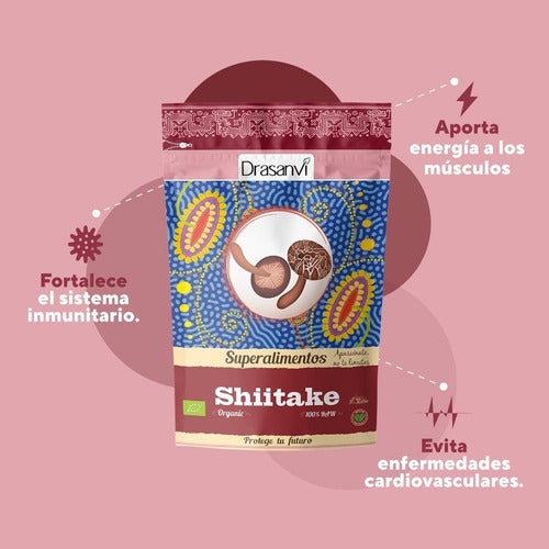 Drasanvi - Shiitake Bio Doypack 125 Gramos