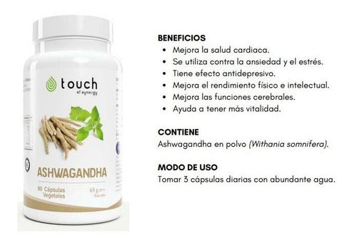 Touch Of Sinergy - Ashwagandha ( 90 Cápsulas Vegetales) 