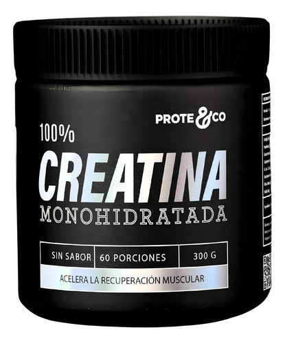 Creatina 100% Monohidratada Prote&co 300g Sabor Natural