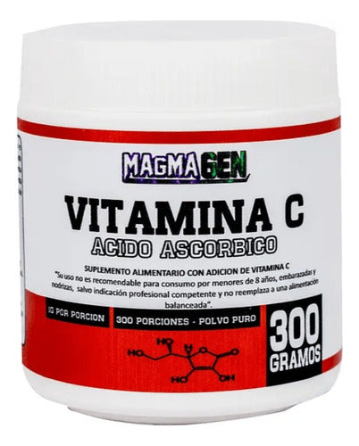 Magmagen- Vitamina C 100% En Polvo 300 Gramos