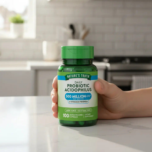 Nature's Truth - Probioticos Acidophilus 100 Capsulas - Sin Sabor