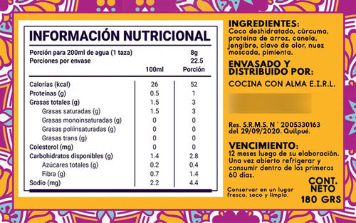 Alma Golden Food- Goldelmilk Tradicional 180gramos
