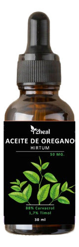 2heal - Aceite De Orégano Carvacrol Y Timol  Vegano 30 Ml