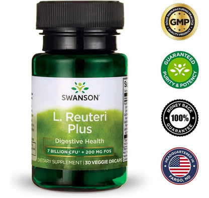 Swanson- L. Reuteri Probiotic Plus 7 Billones  30capsulas