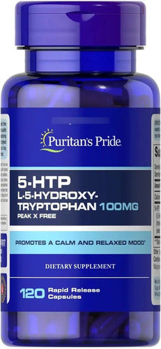 Puritans Pride - 5-htp  100mg 120 Cápsulas Sin Sabor