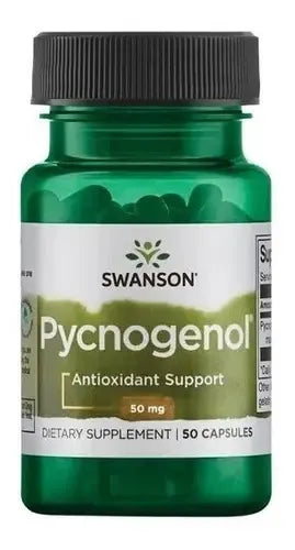 Pycnogenol Swanson: Suplemento Nutricional Con 50 Cápsulas De 50mg Sin Sabor