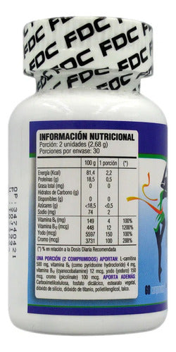 Fdc- 4 En 1 + L-carnitina  60 Capsulas