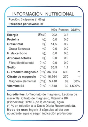 FNL - L Treonato De Magnesio 90 Cápsulas 