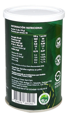Brota- Spirulina Orgánica en polvo  230gramos