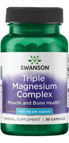 Swanson- Triple Magnesium Complex 400 Mg 30 Capsulas