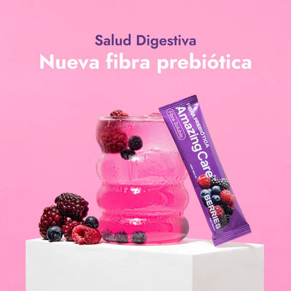 Amazing Care - Fibra Prebiótica Sabor Berries 20 Sticks Berries