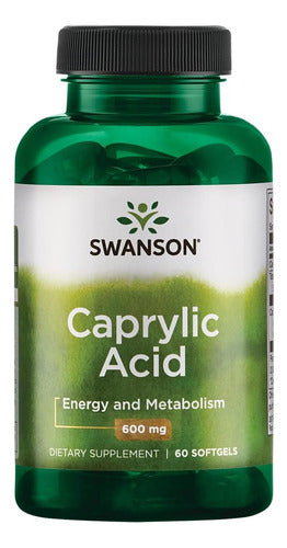 Swanson- Acido Caprilico, 600mg 60 Softgels