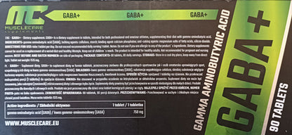 Muscle care- Gaba+  90tabletas