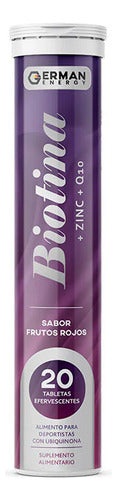 German Energy- Vitamina Biotina Zinc+ Q10 Efervescentes