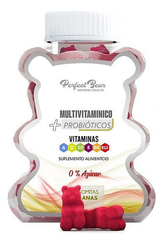 Perfect Bear- Multivitaminico+probióticos Sin Gluten/azúcar