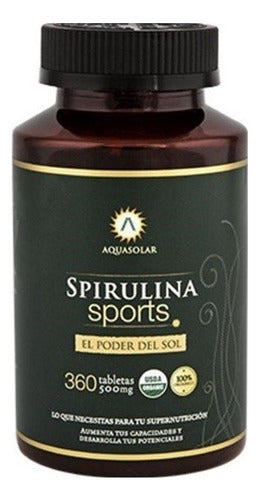 Aquasolar Spirulina Sports 360 Tabletas 100 % Organicas