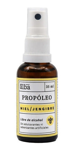 Del Alba - Propóleo Spray Miel / Jengibre Libre De Alcohol