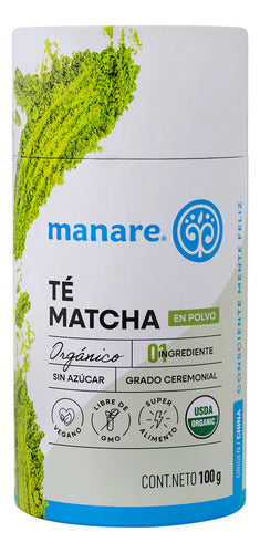 Manare- Té De Matcha Orgánico 100 gramos