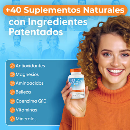 Doctor Best Trans Resveratrol C/ Resvinol 100 Mg 60 Cápsulas Sin Sabor