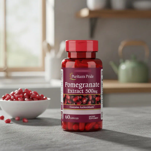 Puritans Pride- Extracto De Granada Antioxidantes 60caps Natural