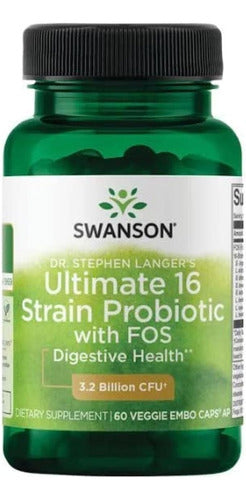 Swanson - Probiótico Ultimate 16 Cepas Con Fos 60 Caps