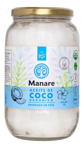 Manare - Aceite De Coco Orgánico 1 Lt