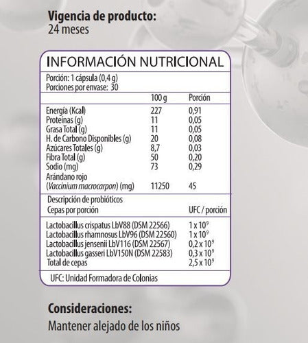 Newscience Probiotix Cranberry (infeccion Urinaria) 30 Caps