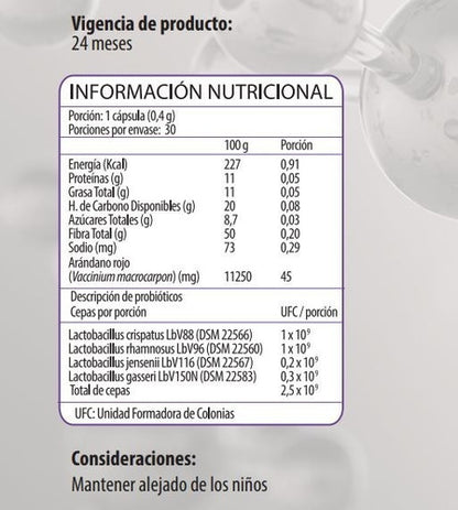 Newscience Probiotix Cranberry (infeccion Urinaria) 30 Caps