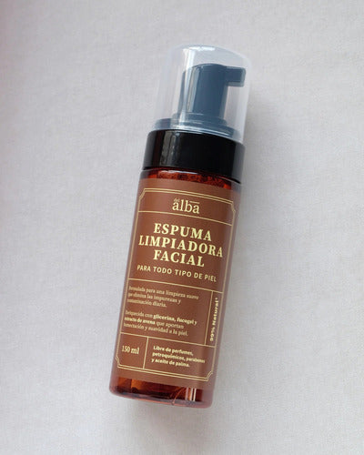 Del Alba - Espuma Limpiadora Facial, Todo Tipo De Piel 150ml Momento De Aplicación Día/noche