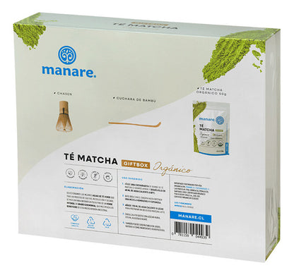 Manare- Té Matcha Gift Box Orgánico 50 Gramos