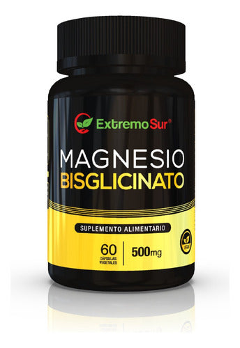 2 Bisglicinato De Magnesio 500mg X 60 Caps Vegetal Sabor Neutro