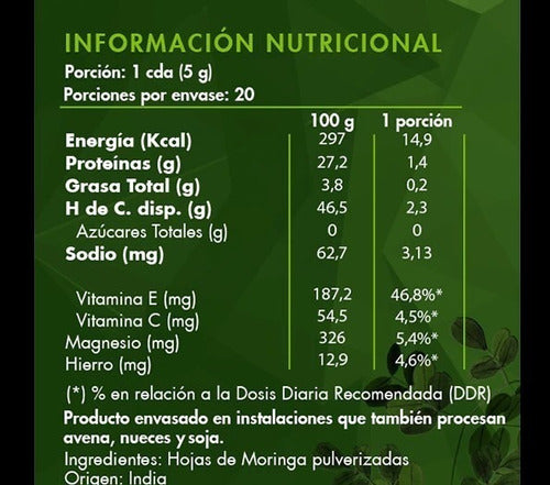Brota- Moringa En Polvo Brota 100gramos