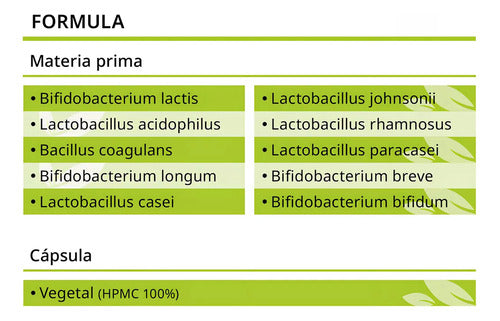 Fuente Vital - Probióticos 100 Billones - 10 Cepas - 60 Cáps