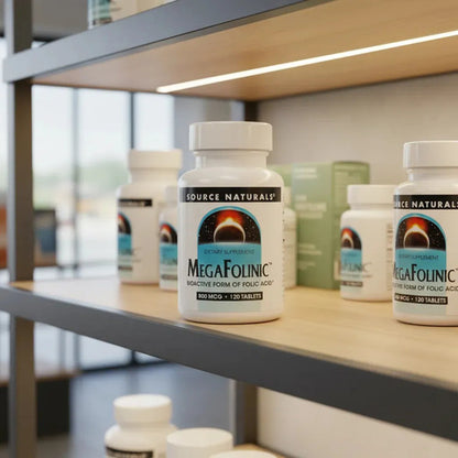 Source Naturals - Megafolinic 800 Mcg 120 Tabletas Sin Sabor