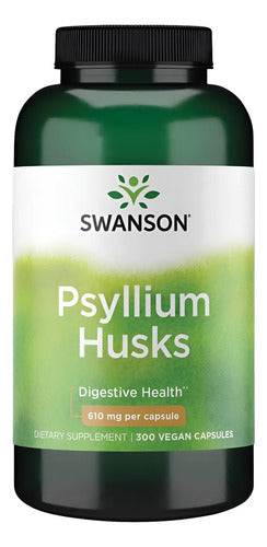 Swanson- Psyllium Husks 610mg 300 Capsulas 