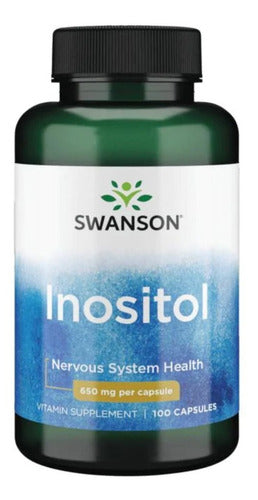 Inositol Swanson 650mg 100 Caps Made In Usa Sabor