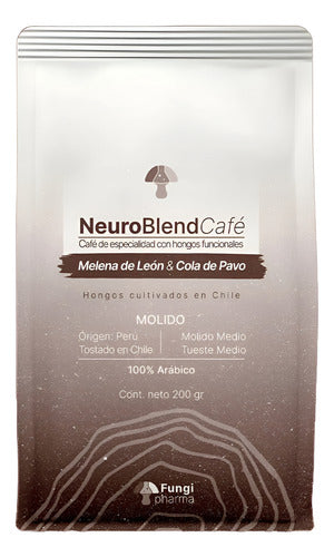 Fungi Pharma- Café Con Melena De León Y Cola De Pavo 200 Gramos