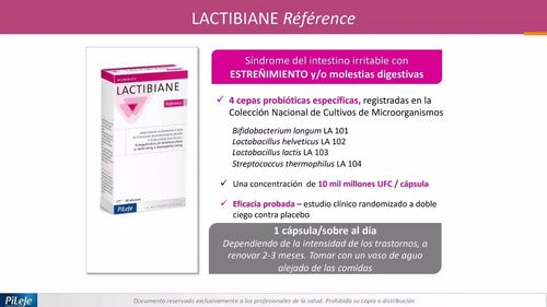 Pileje- Lactibiane Reference 30 Cápsulas 