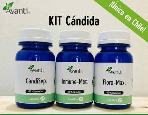 Avanti- Kit Anti-Cándida - (CandiSep + Inmune-Max +Flora-Max) + Pauta De Uso