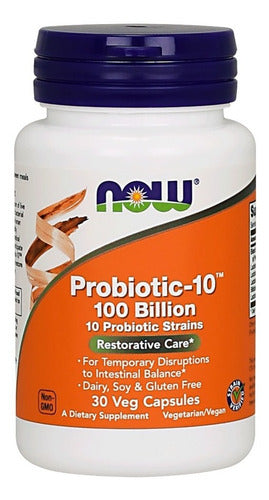 Probiotico 10 Cepas 100 Billones Ufc -flora Intestinos Sanos